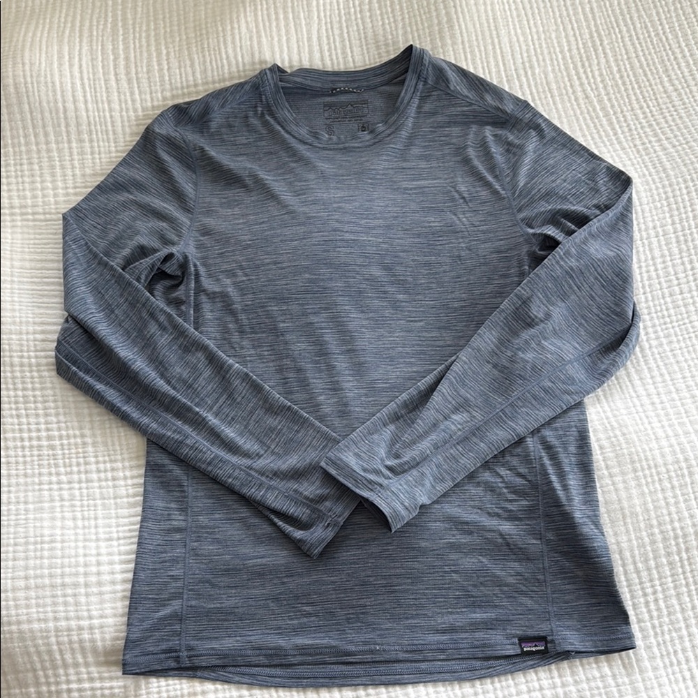 Patagonia Capilene Cool Lightweight Blue Long Sleeve
